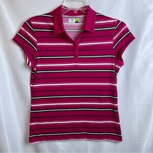 Links Edition Womens Striped Top Size M Golf Pickleball Outdoor Active Casual